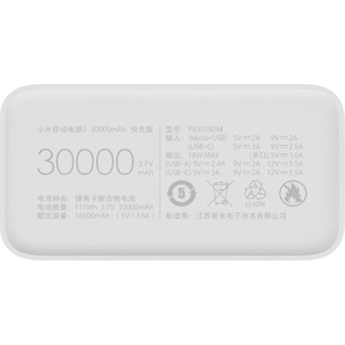 Xiaomi%2030000mAh%20Hızlı%20Şarj%20Taşınabilir%20Powerbank%20PB3018ZM