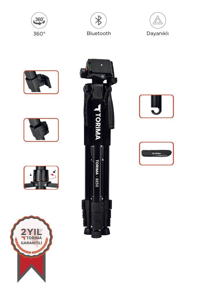 Torima%208850%20Profesyonel%201.2m%20Su%20Terazili%20Tripod%20Kamera%20Tripod