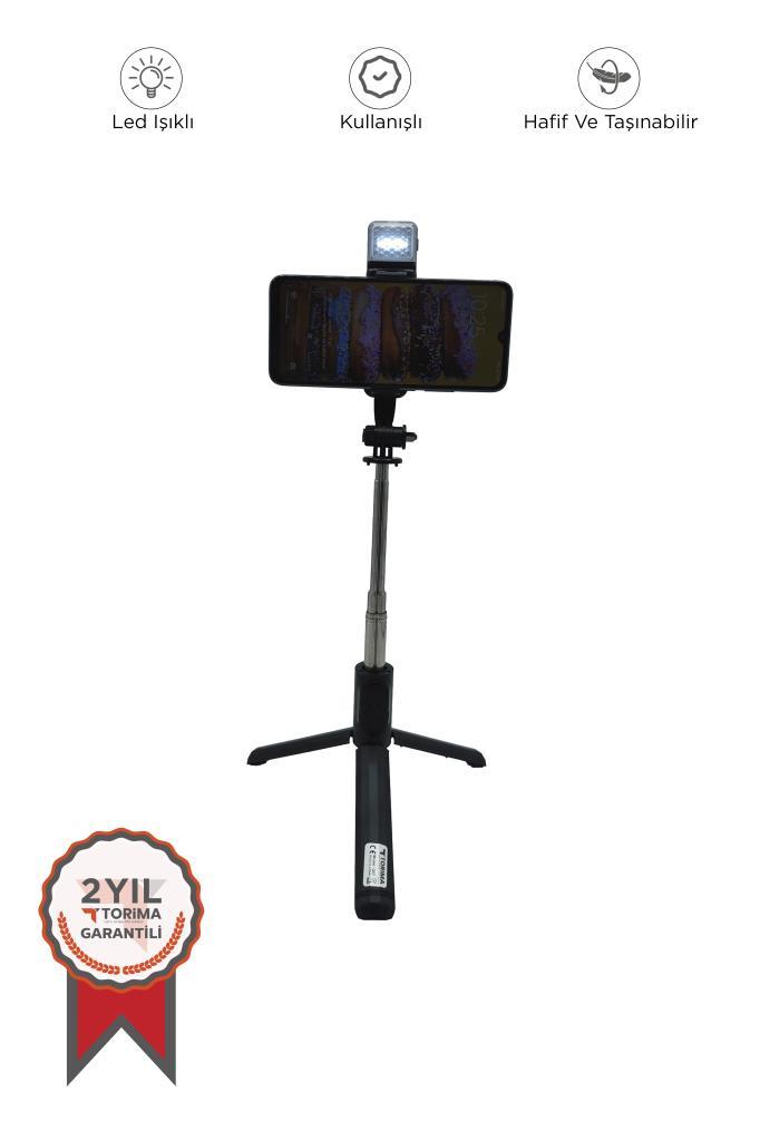 Torima%20Q07%20Led%20Işıklı%20Kumandalı%20%20Çok%20Amaçlı%20Tripod%20Selfie%20Çubuğu%20Anroid%20İos%20Uyumlu