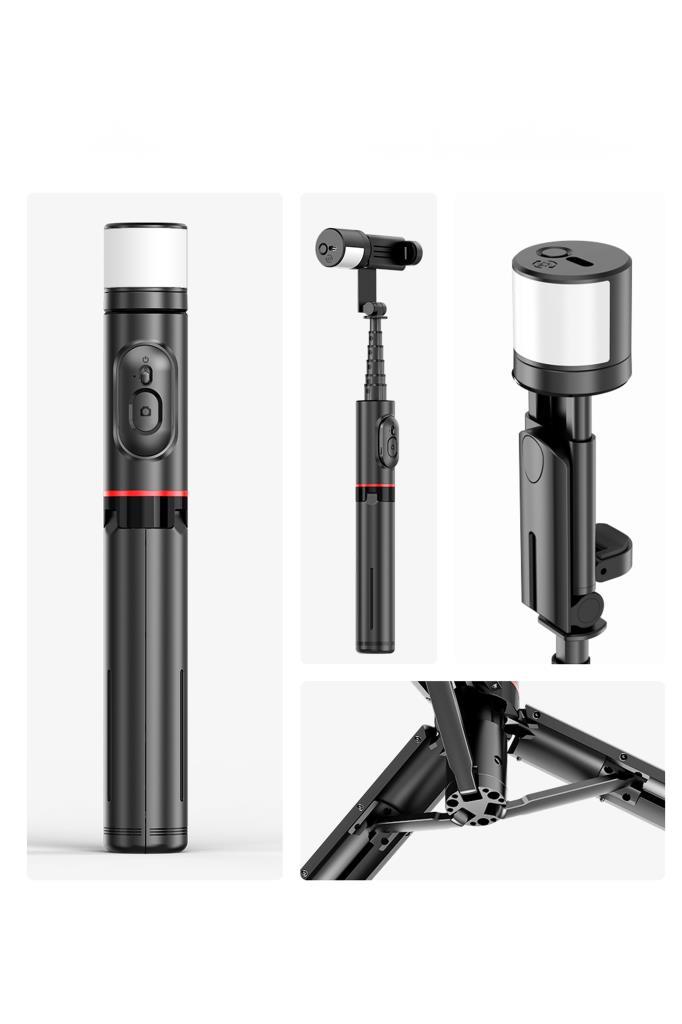 Torima%20Q12S%20Siyah%20Uzaktan%20Kumandalı%20Kablosuz%20Led%20Işıklı%20Selfie%20Çubuğu%20Tripod