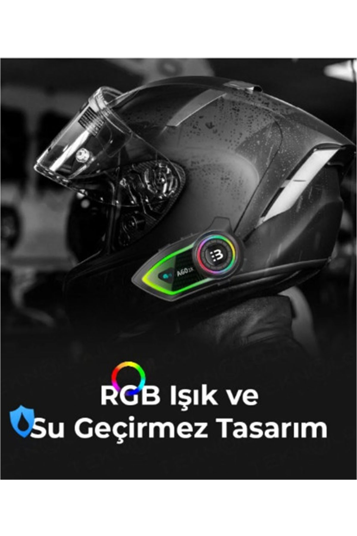 Vothoon%20A60%202X%20Motosiklet%20Kask%20Kulaklığı%20Bluetooth%20Intercom%20RGB%20Işıklı%202%20Intercom%20Bağlantılı%20300M%20Mesafe%20