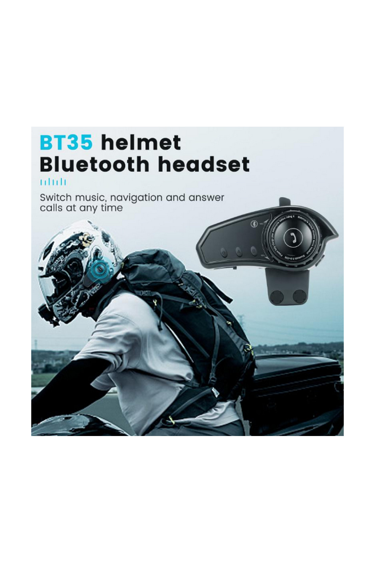 Vothoon%20Bt35%20Kask%20Kulaklık%20Bluetooth%205.0%20Motosiklet%20Interkom%20Su%20Geçirmez%20Kablosuz%20Kulaklık