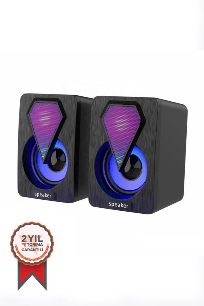 Torima%20Işıklı%20Bilgisayar%20Hoparlörü%201+1%20Ses%20Sistemi%203.5mm%20Jack%20Girişli%20Multimedia%20Usb%20Speaker%20D-04