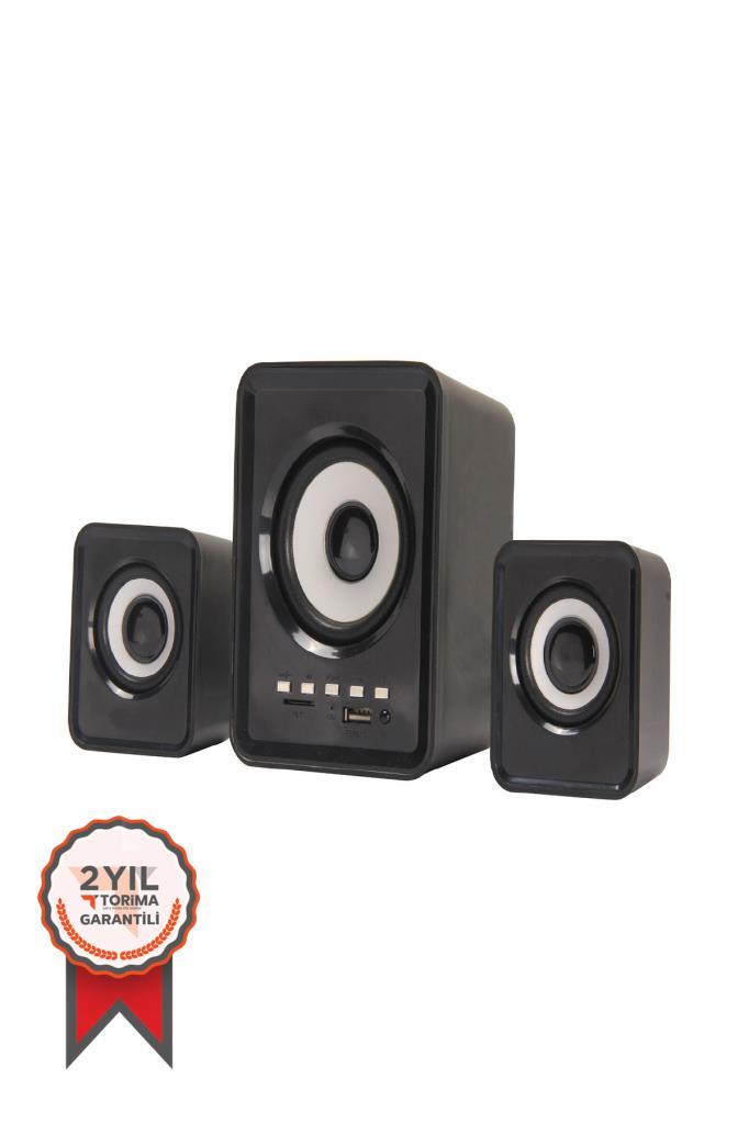 TORİMA%20D23%20Siyah%20Bluetooth%20Hoparlör%203.5mm%20Jack%20Kablolu%20Bilgisayar%20Hoparlörü