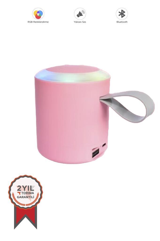 Torima%20D24%20Pembe%20SD/USB%20Girişli%20Taşınabilir%20Bluetooth%20Hoparlör