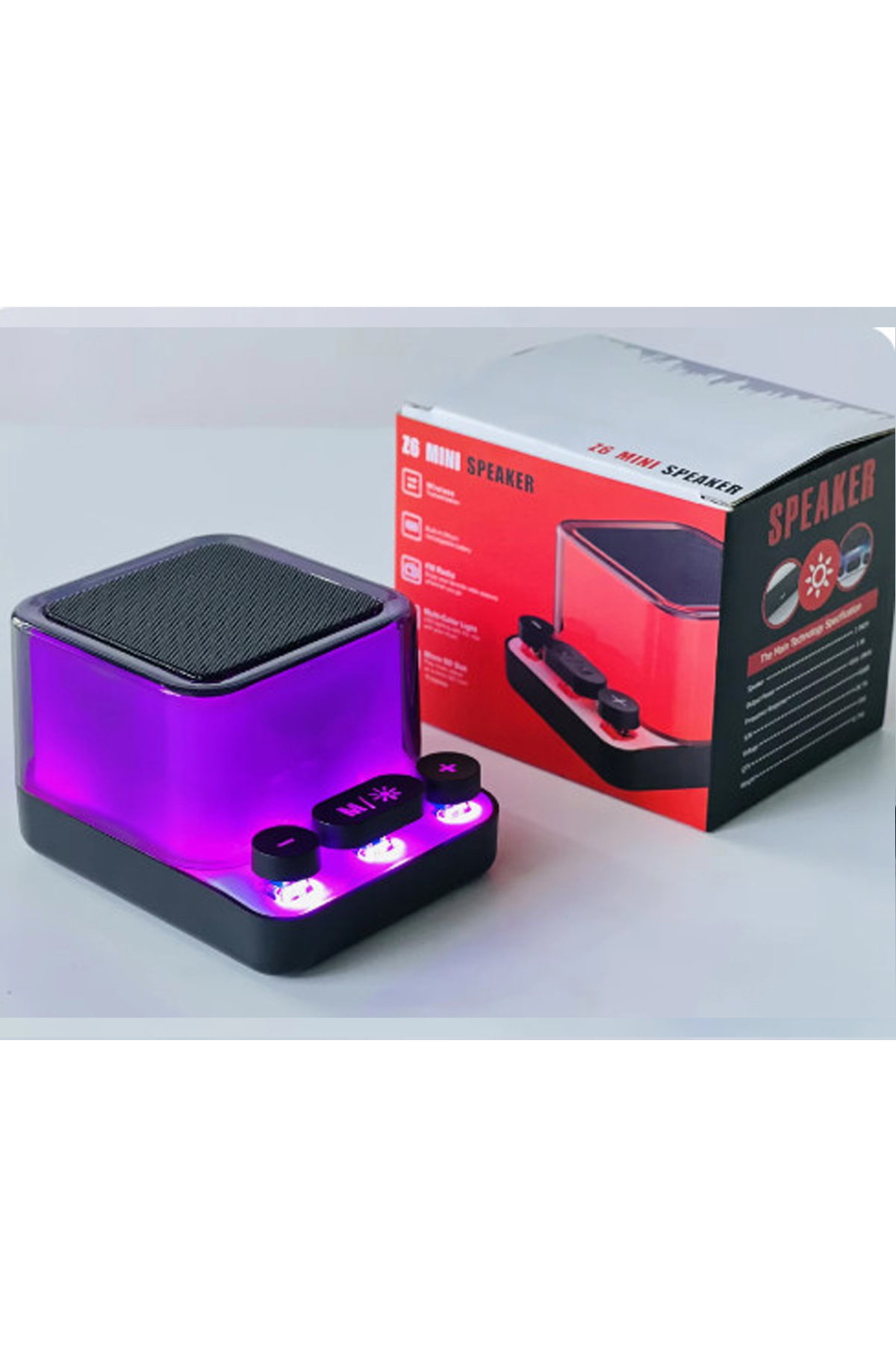 RGB%20Işıklı%20Z6%20Mini%20Ses%20Bombası%20Radyolu%20Usb%20Sd%20Girişli%20Yeni%20Şeffaf%20Klavye%20Tuşlu%20Hoparlör