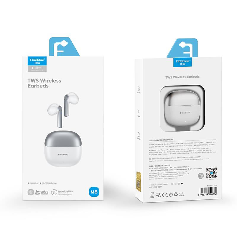 Fineblue%20M8%20Tws%20Kablosuz%20Kulakiçi%20Bluetooth%20Kulaklık%20Beyaz