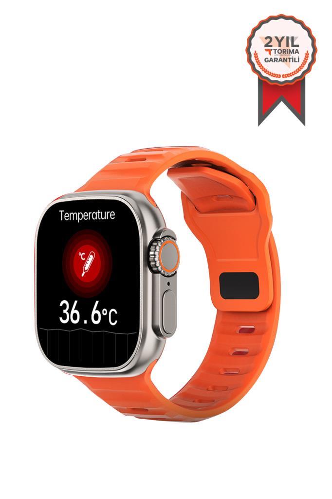 Torima%20Gs8+%20Watch%208%20Ultra%2049mm%20Türkçe%20Siri%20Nfc%20Gps%20Özellikli%20Akıllı%20Saat%202.02%20Inc%20Turuncu