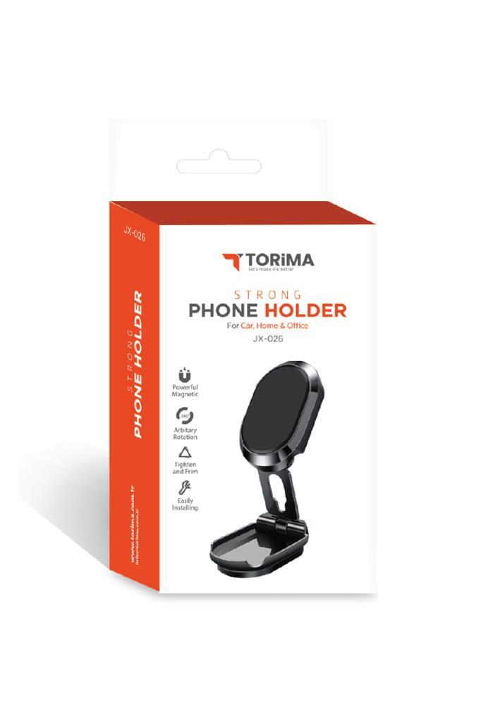 Torima%20JX-026%20Ayarlanabilir%20Portatif%20Telefon%20Tutucu%20Masaüstü%20Telefon%20Standı%20Siyah