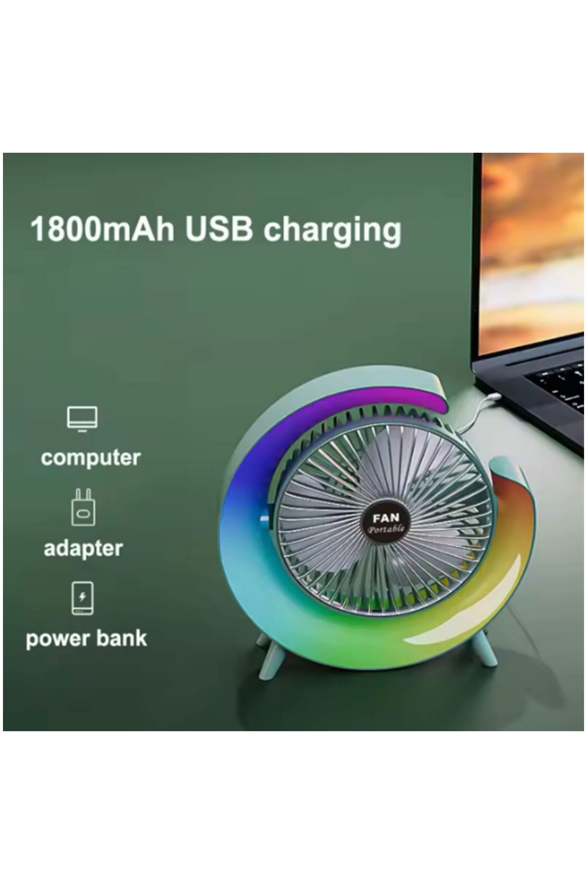 Masaüstü%20Vantilatör%20Usb%20Şarjlı%20Rgb%20Led%20Işıklı%203%20Kademeli%20180°%20Ayarlanabilir%20Soğutucu%20Fan%20Mavi