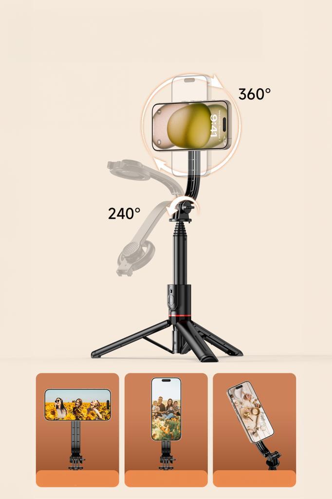 Torima%20L20%20Çok%20Amaçlı%20Tripod%20Kumandalı%20Selfie%20Çubuğu%20Siyah