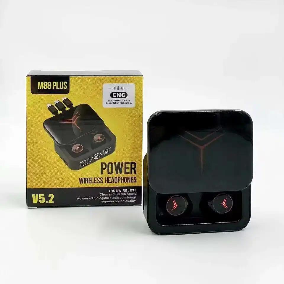 M88%20Plus%20Şarj%20Göstergeli%20Powerbank%20Özellikli%20Bluetooth%20Kablosuz%20Kulakiçi%20Kulaklık%20Siyah