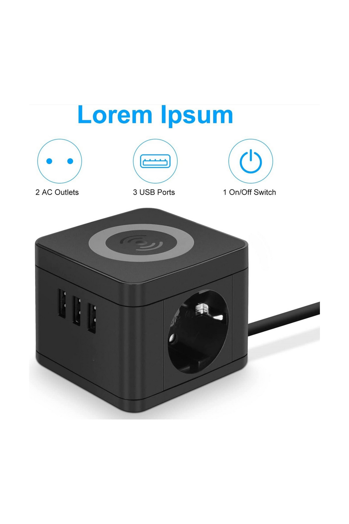 Vothoon%20Termal%20Akım%20Korumalı%20Kablolu%20Priz%202x%20Priz,%203x%20Usb,%201x%20wireless%20Kablosuz%20Şarj%202.4%20Amper