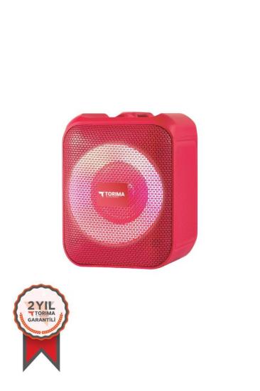 Torima D13 Taşınabilir Kablosuz Bluetooth Hoparlör Kırmızı