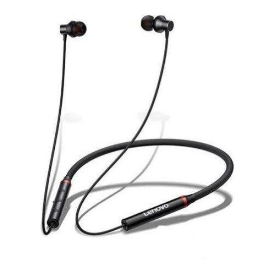 Lenovo HE05X Manyetik Neckband Kablosuz Bluetooth 5.0 Kulaklık Siyah