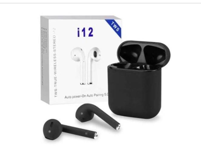 Torima İ12 inPods Bluetooth Kulaklık Pop up 5.0 Stereo Mat Siyah