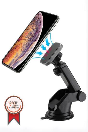 Torima JX-005 Siyah Çok Amaçlı Magnetic Car Holder Araç İçi Telefon Tutucu