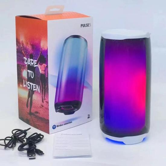 Torima PLUSE5 Taşınabilir Rgb Ledli Bluetooth Hoparlör Beyaz