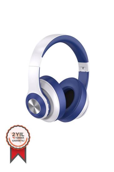 TORİMA SN-85 Kablosuz Kulaklık Bluetooth 5.1 Gümüş-Mavi