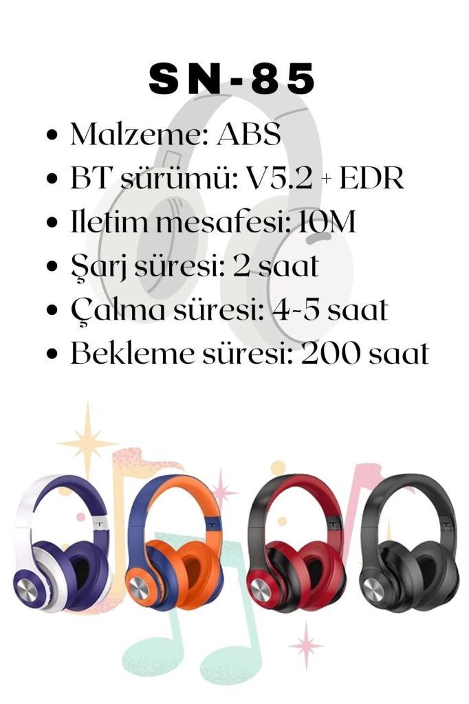 TORİMA%20SN-85%20Kablosuz%20Kulaklık%20Bluetooth%205.1%20Siyah-Kırmızı