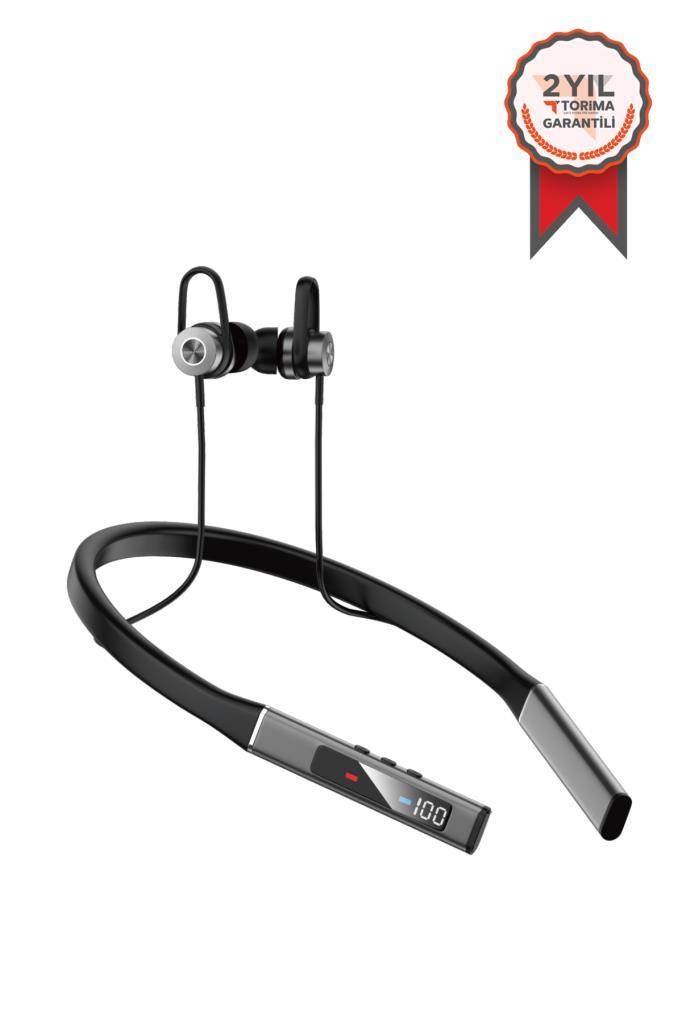 TORİMA%20TB03%20Manyetik%20Neckband%20Kablosuz%20Bluetooth%205.0%20Kulaklık%20Siyah