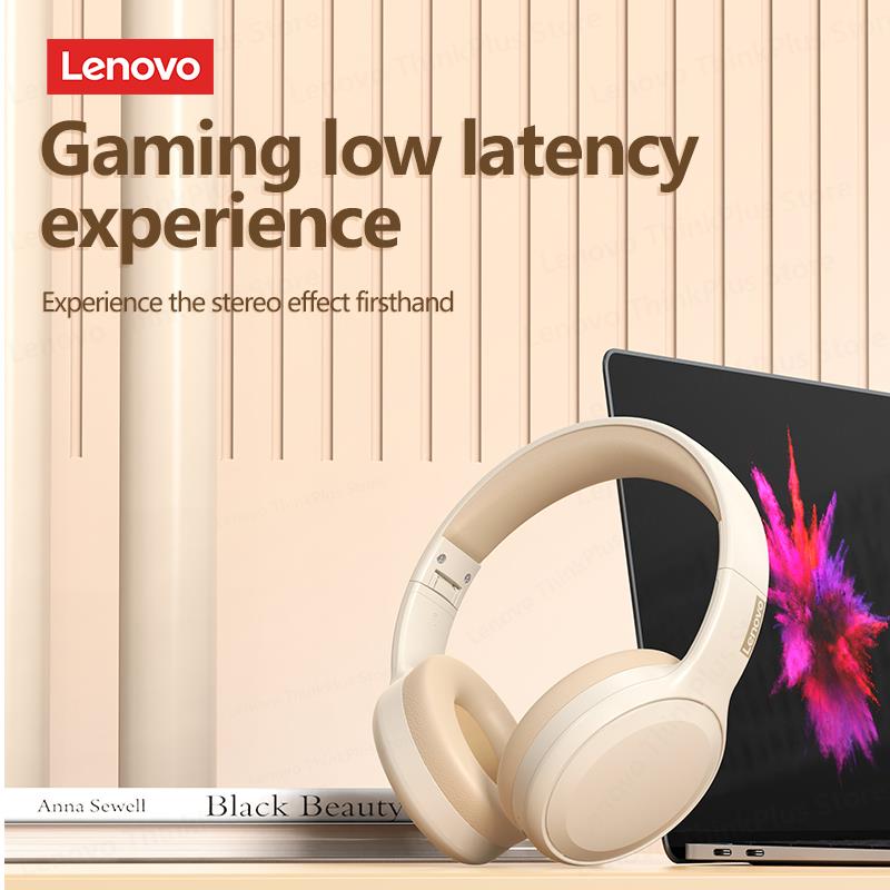 Lenovo%20Thinkplus%20TH30%20Kablosuz%20Bluetooth%20Kulaküstü%20Kulaklık%20Pembe