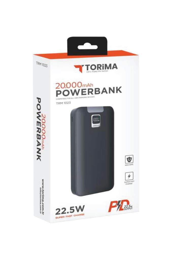 Torima%20TRM-1023%2022.5W%20Hızlı%20Şarj%20Özellikli%20Dijital%20Şarj%20Göstergeli%2020.000%20Mah%20Powerbank%20Siyah