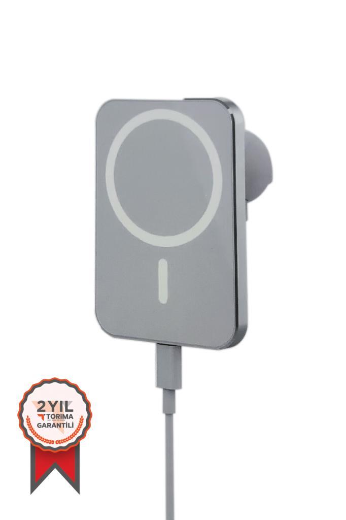 Torima%20W11%20Magnetic%20Magsafe%20Wıreless%20Araç%20Telefon%20Tutucu%20Ve%20Kablosuz%20Şarj%20Cihazı